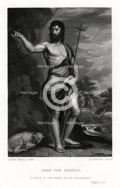 John the Baptist, 19th century. Artist: A Rordorf
