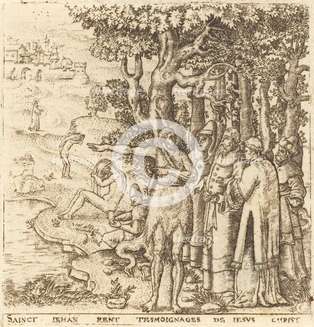 John the Baptist Testifies for Christ, probably c. 1576/1580. Creator: Leonard Gaultier.
