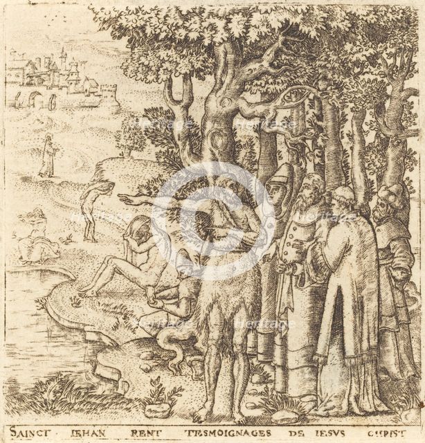 John the Baptist Testifies for Christ, probably c. 1576/1580. Creator: Leonard Gaultier.