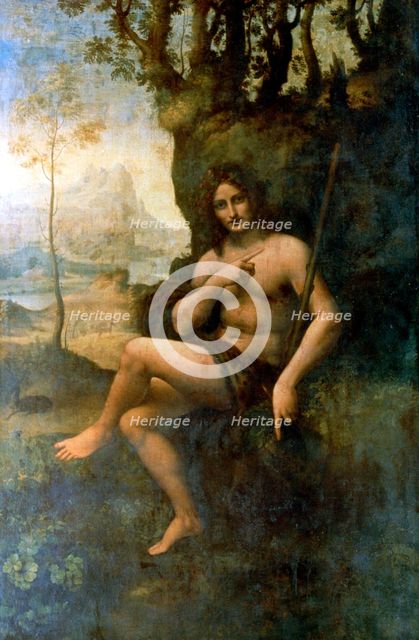 'John the Baptist, with the attributes of Bacchus', 1513-1516.  Artist: Leonardo da Vinci