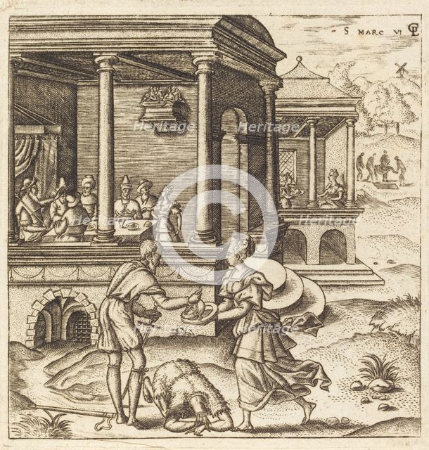 John the Baptist Beheaded, probably c. 1576/1580. Creator: Leonard Gaultier.