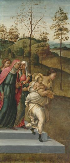 John the Baptist being carried to Zacharias, c. 1510. Creator: Francesco Granacci (Italian, 1469-1543), attributed to