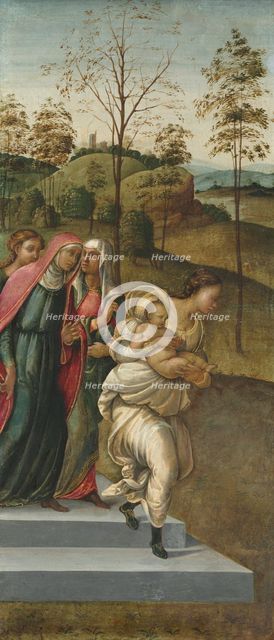 John the Baptist being carried to Zacharias, c. 1510. Creator: Francesco Granacci (Italian, 1469-1543), attributed to.