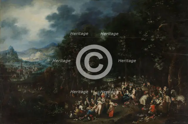 John the Baptist Preaching, Beginning of 18th century. Creator: Johannes Jacob Hartmann.