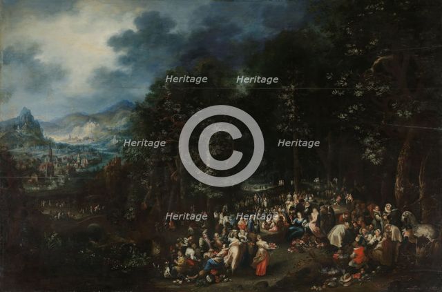John the Baptist Preaching, Beginning of 18th century. Creator: Johannes Jacob Hartmann.