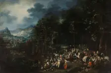 John the Baptist Preaching, Beginning of 18th century. Creator: Johannes Jacob Hartmann