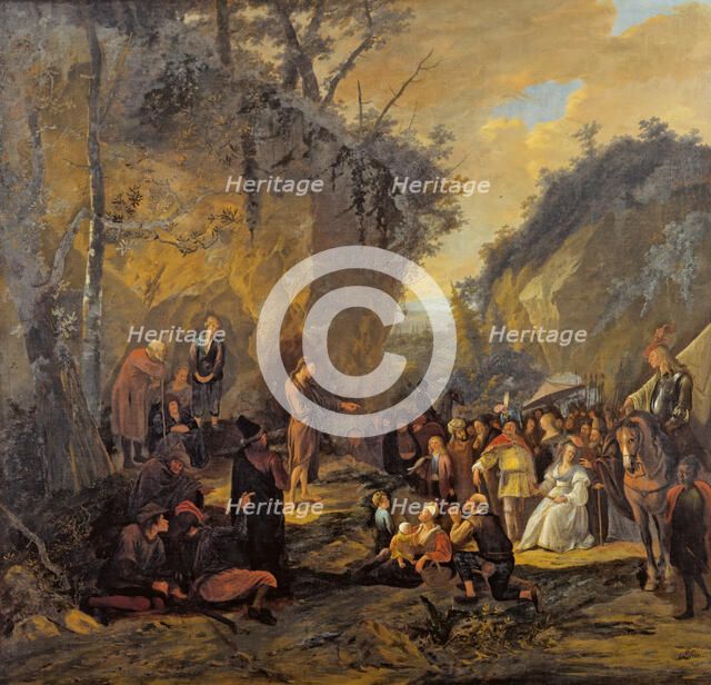 John the Baptist Preaching in the Wilderness, c1652-1653. Creator: Jan Steen.