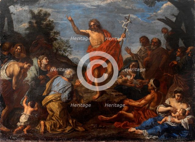 John the Baptist preaching, mid 17th century. Creator: Pier Francesco Mola.