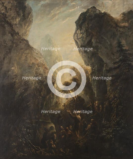 John the Baptist Preaching, probably 1768. Creator: Elias Martin.