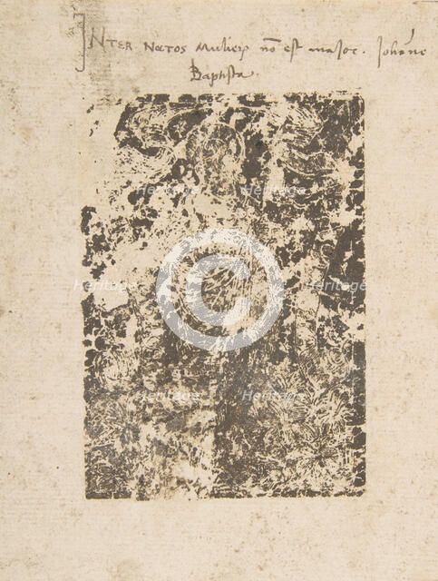 John the Baptist (Schr. 2850n), 15th century., 15th century. Creator: Anon.