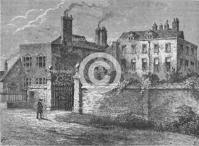 'John Tradescant's House at Kennington', c1883, (1912). Artist: Elias Ashmole.