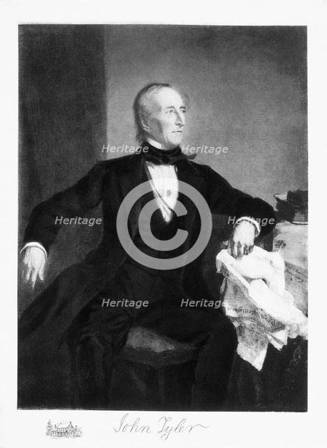 John Tyler, 10th President of the United States of America, (1901). Creator: Unknown.
