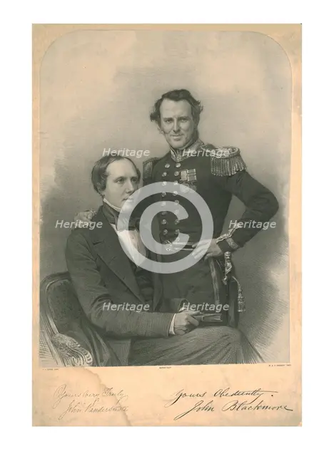 'John Vandersuste; John Blackmore', c1855. Artist: James Henry Lynch.