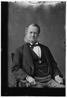 John W. Forney, Clerk of Congress and journalist, between 1870 and 1880. Creator: Unknown