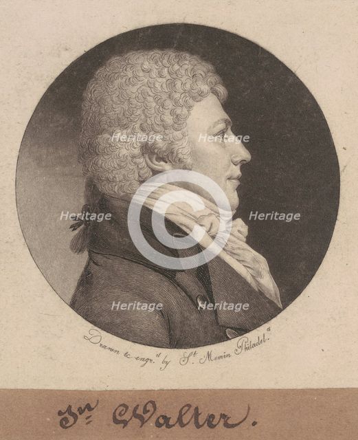 John Walter, 1798-1803. Creator: Charles Balthazar Julien Févret de Saint-Mémin.