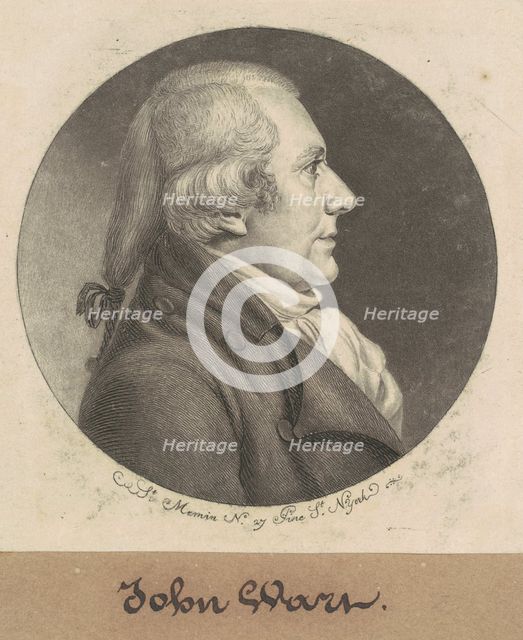 John Wart, 1798. Creator: Charles Balthazar Julien Févret de Saint-Mémin.