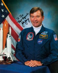 John Watts Young (b1930), NASA astronaut, c1990s.Artist: NASA