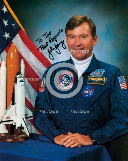 John Watts Young (b1930), NASA astronaut, c1990s.Artist: NASA