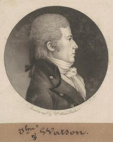 John Watson, 1802. Creator: Charles Balthazar Julien Févret de Saint-Mémin