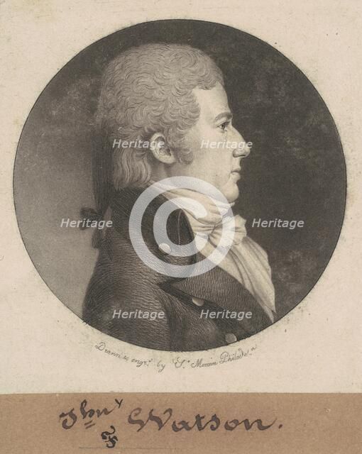 John Watson, 1802. Creator: Charles Balthazar Julien Févret de Saint-Mémin.