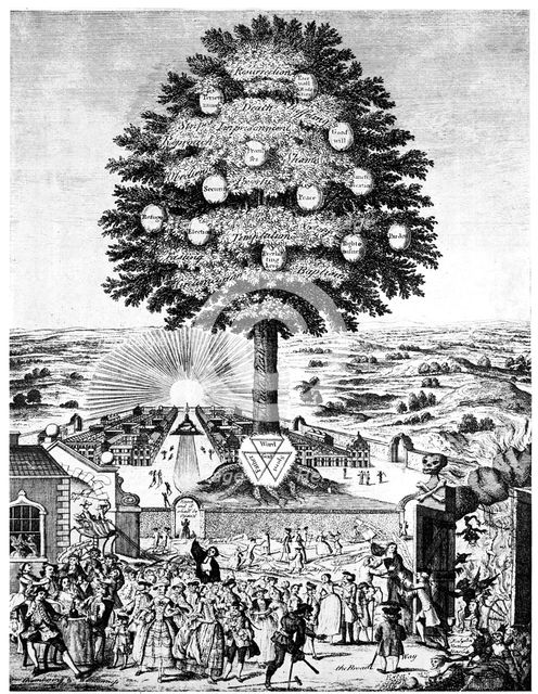 John Wesley and George Whitefield, English evangelists and founders of Methodism, 18th century. Artist: Unknown