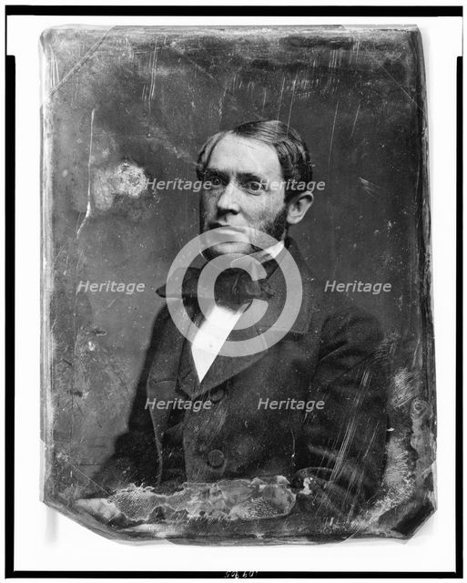 John Wheeler, half-length portrait, three-quarters to left, between 1844 and 1860. Creator: Mathew Brady.