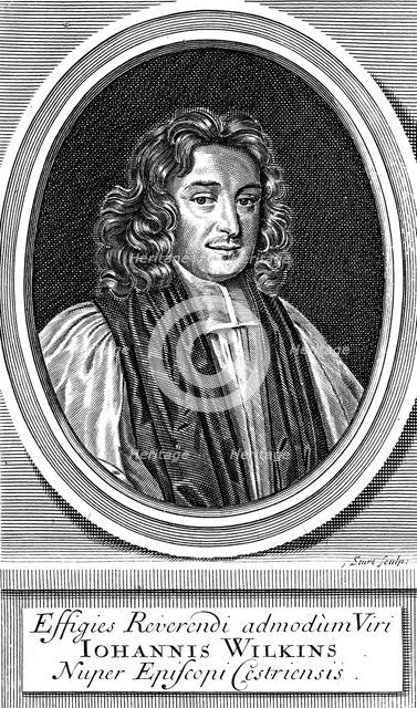 John Wilkins, 17th century English cleric and astronomer. Creator: Unknown.