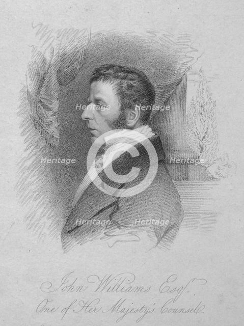 'John Williams, Esq., One of Her Majesty's Counsel', c1820. Creator: T Wright.