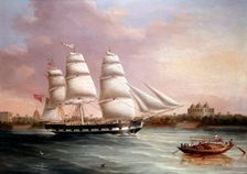 John Wood Approaching Bombay c1850. Creator: Joseph Heard