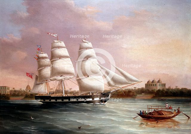 'John Wood Approaching Bombay', c1850.  Creator: Joseph Heard.