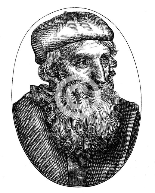 John Wycliffe, 14th century English religious reformer, 16th century. Artist: Unknown