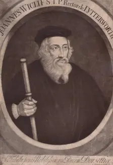 John Wycliffe, English theologian and religious reformer, 18th century (1894). Artist: Alexander van Haecken