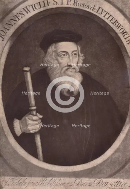 John Wycliffe, English theologian and religious reformer, 18th century (1894). Artist: Alexander van Haecken.