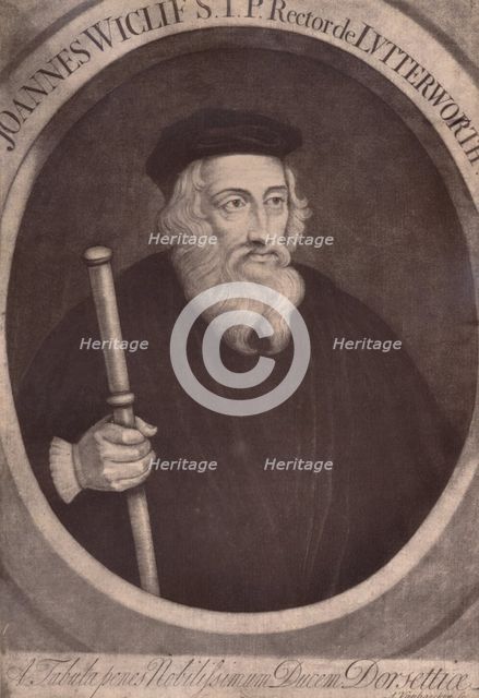 John Wycliffe, English theologian and religious reformer, 18th century (1894). Artist: Alexander van Haecken.
