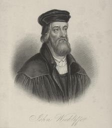 John Wycliffe, religious reformer and theologian, c1370-c1384, (1834-1837). Creator: Samuel Freeman