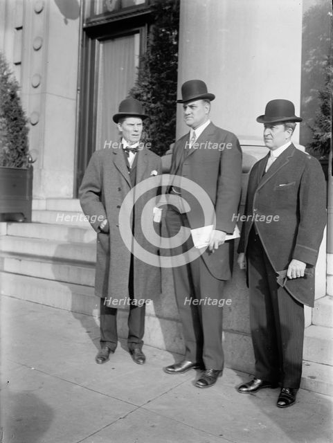 John A. Dix, Governor of New York, with His Successor, Sulzer, and Governor Tener...1912. Creator: Harris & Ewing.