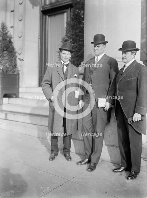 John A. Dix, Governor of New York, with His Successor, Sulzer, and Governor Tener...1912.  Creator: Harris & Ewing.