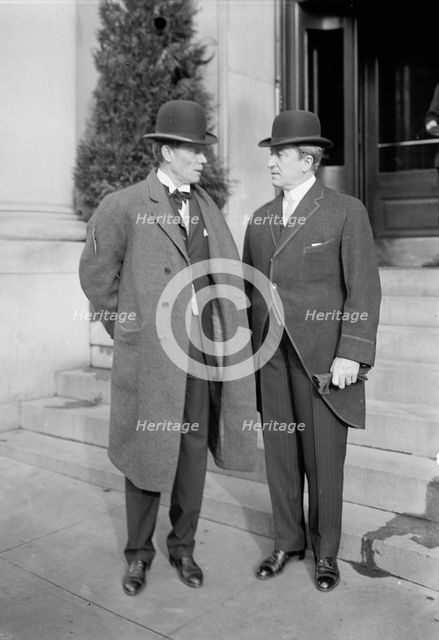 John A. Dix, Governor of New York, Right, with Sulzer, 1912. Creator: Harris & Ewing.