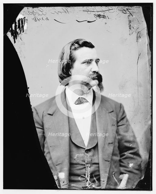 John A. Logan of Illinois, between 1860 and 1875. Creator: Unknown.