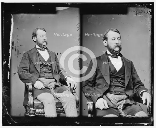 John Adam Kasson of Iowa, between 1865 and 1880. Creator: Unknown.