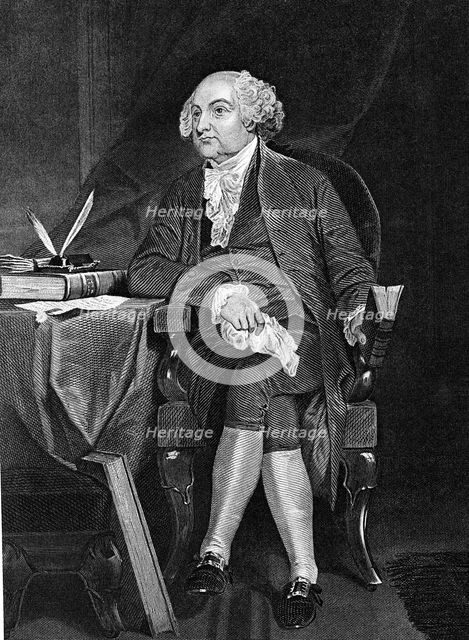 John Adams (1735-1826), second President of the USA (1797-1801). Artist: Unknown