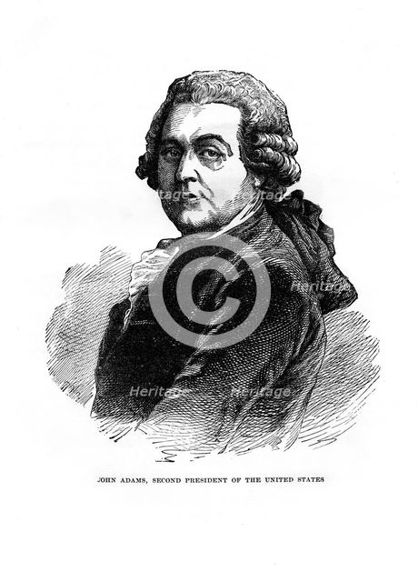 John Adams, the second President of the United States, 1872. Artist: Unknown