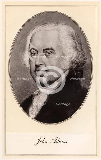 John Adams, second President of the United States, (early 20th century).Artist: Gordon Ross