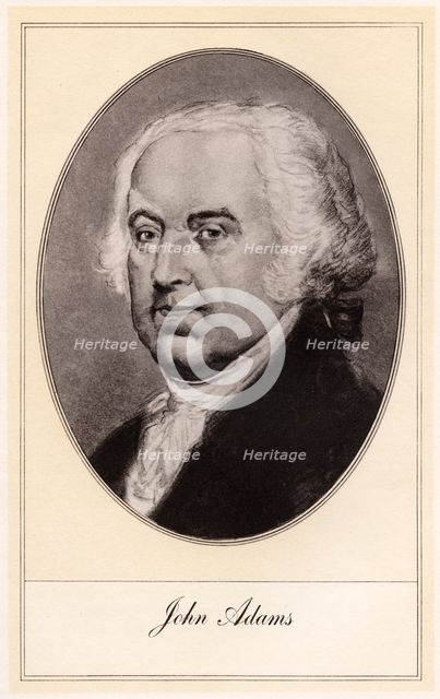 John Adams, second President of the United States, (early 20th century).Artist: Gordon Ross