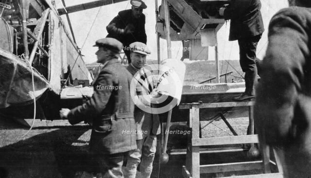 John Alcock (1892-1919) and Arthur Whitten Brown (1886-1948), British aviators, 1919. Artist: Unknown