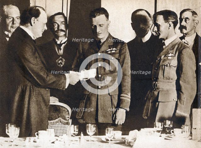 John Alcock (1892-1919) and Arthur Whitten Brown (1886-1948), British aviators, 1919. Artist: Unknown