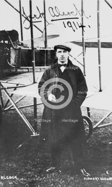 John Alcock (1892-1919), British aviator, 1914. Artist: Unknown