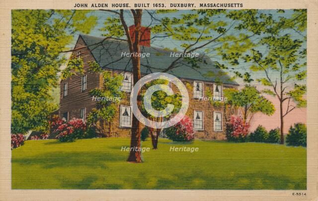 John Alden House, Duxbury, Massachusetts, c1940s. Artist: Unknown