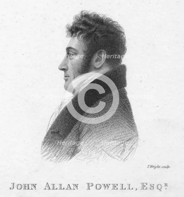 'John Allan Powell, Esq.', c1820. Creator: T Wright.