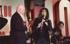 John Altman and Julian Marc Stringle, NJA Benefit, 100 Club Oxford Street, London, 2008. Creator: Brian Foskett